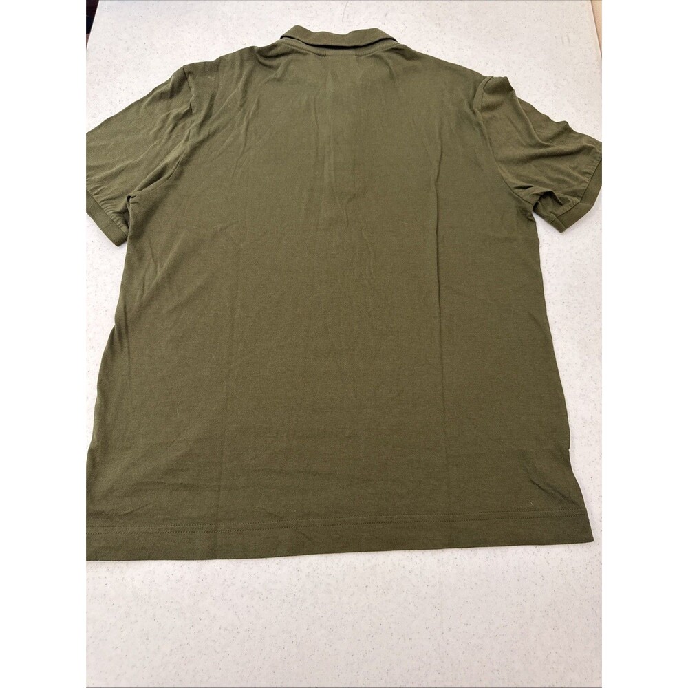Izod Lacoste Shirt Vintage Mens Large Green White Short Sleeve Polo Retro Preppy - Picture 10 of 11